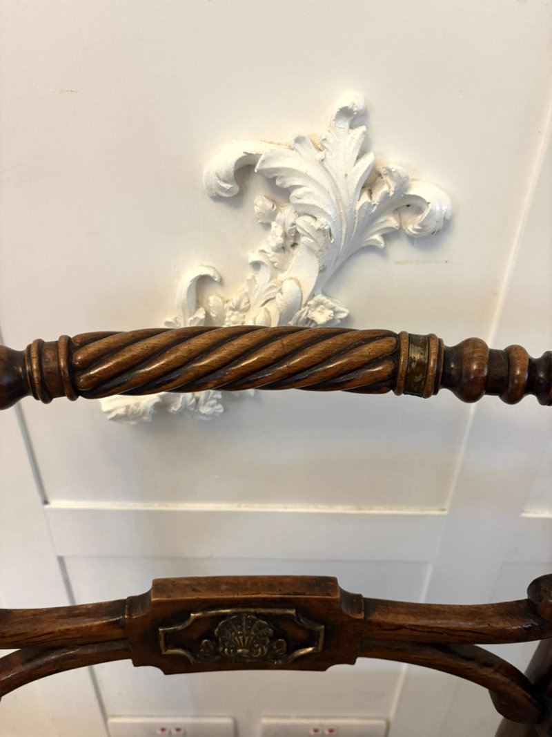 Antique Regency Mahogany Dining Chairs – Set of Six with Cane Seats, Five Singles & One Carver - Image 16